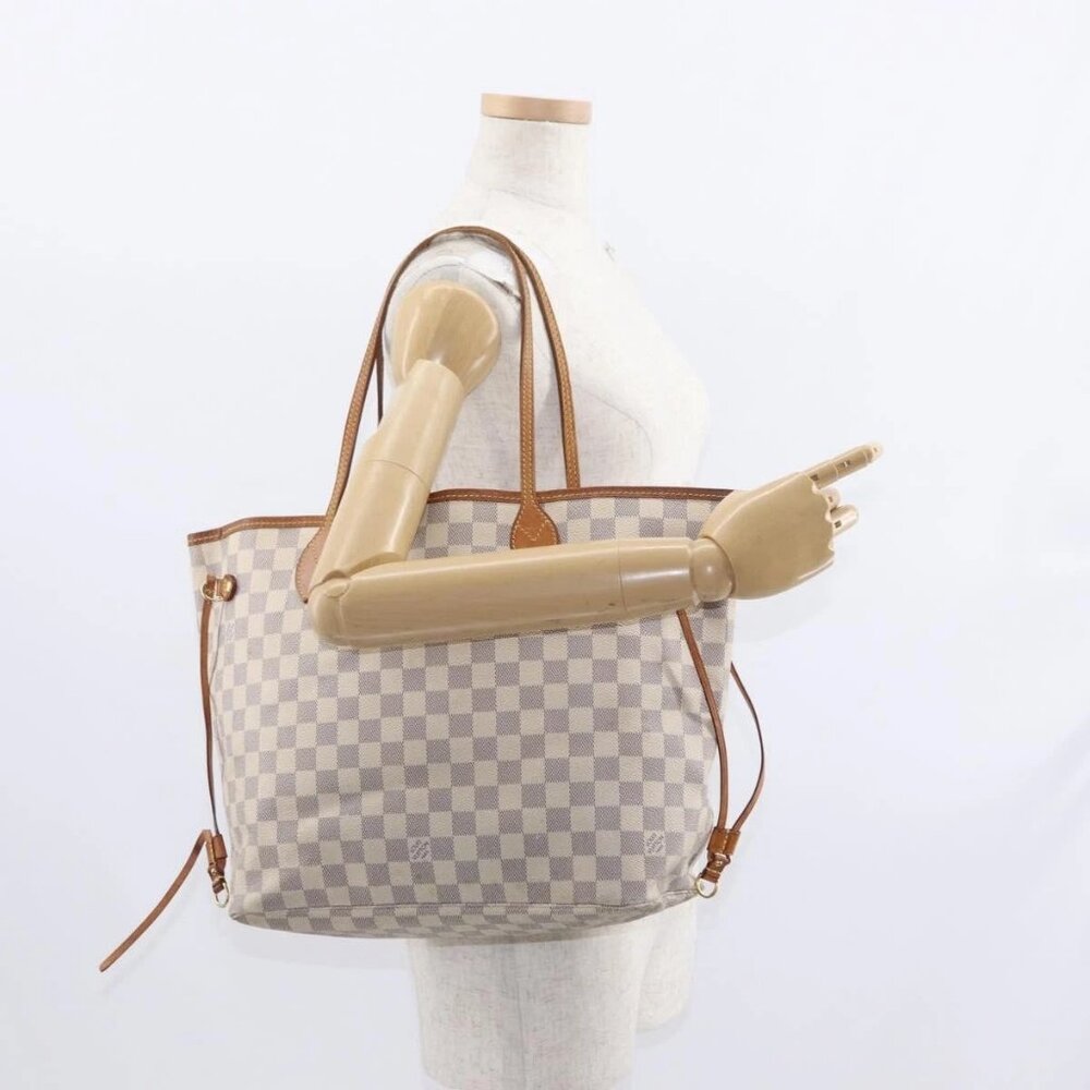 LOUIS VUITTON Damier Azur Neverfull MM Tote Bag N41605 LV Auth ep12251